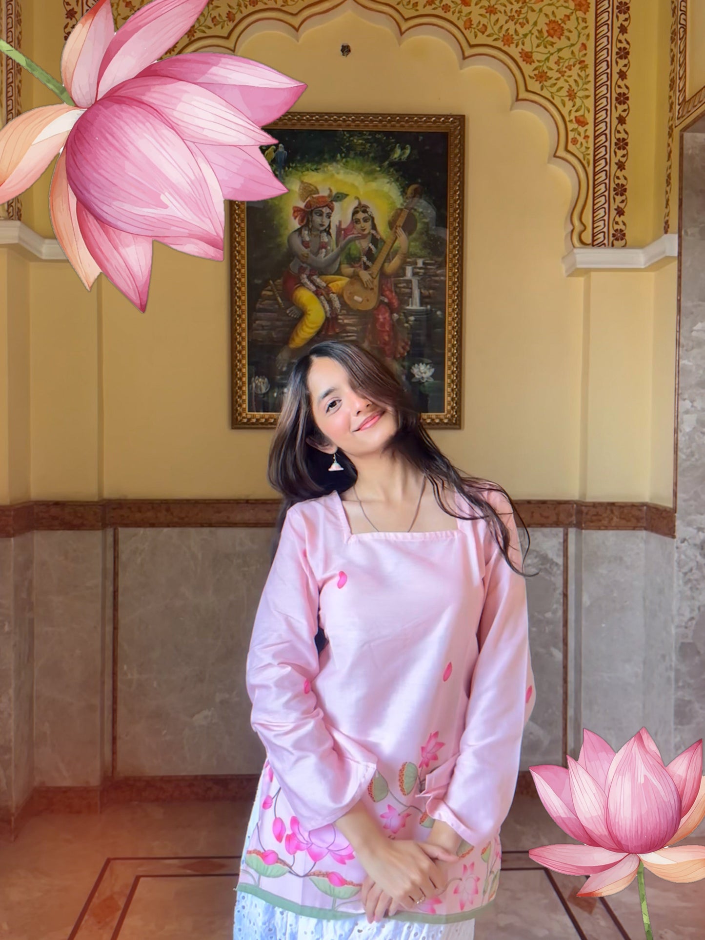 Lotus Noor – Pink Floral Co-Ord Set