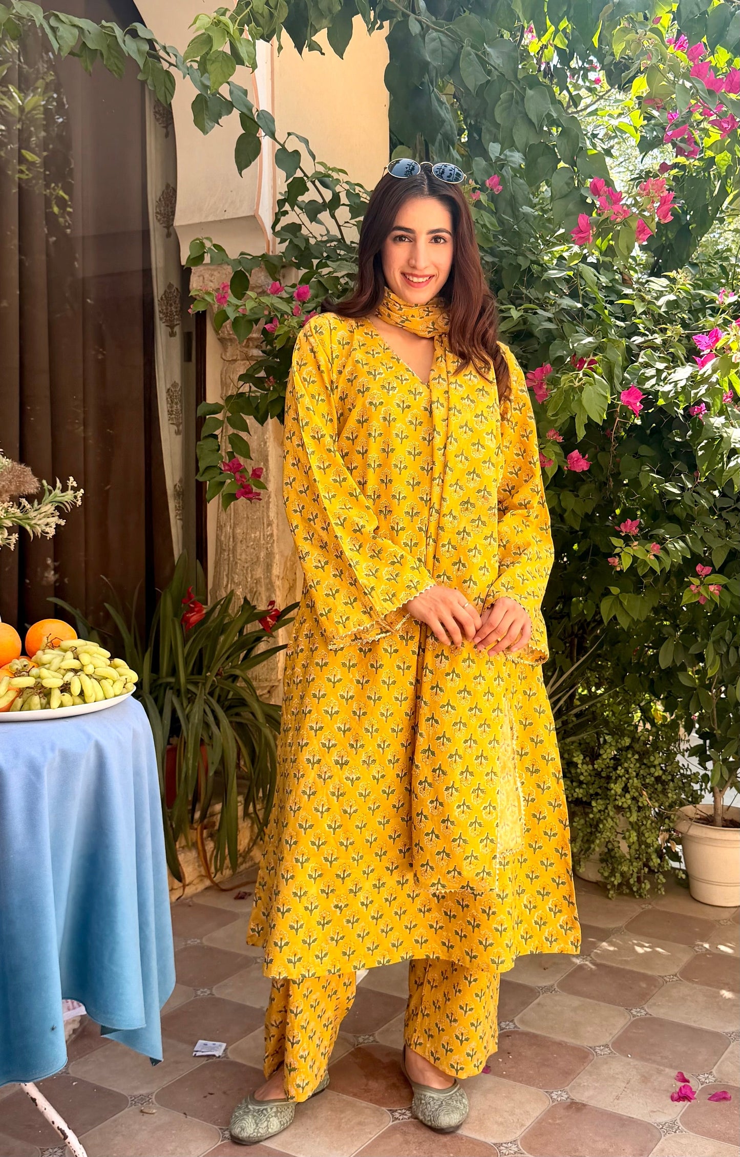 Alia Yellow Suit Set