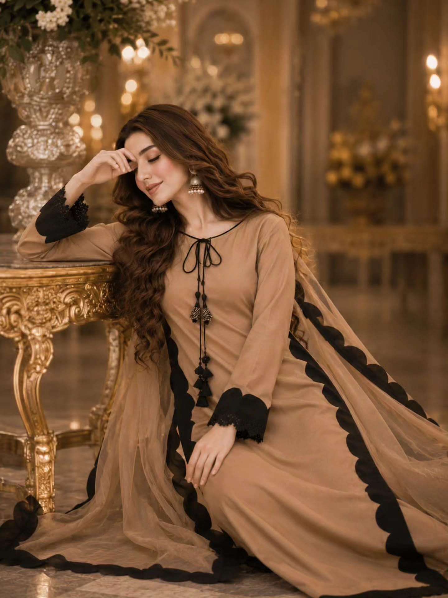 Meher Noir Elegance Suit Set