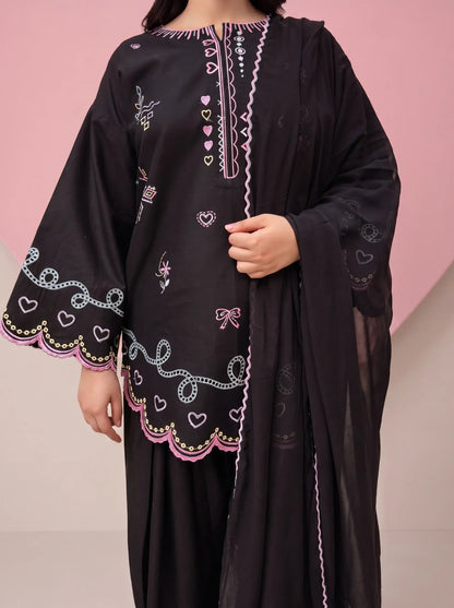 Elaria Noir Floral Embroidered Co-Ord Set