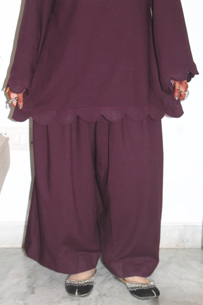 Rangrez Plum Ethnic Kurta Set