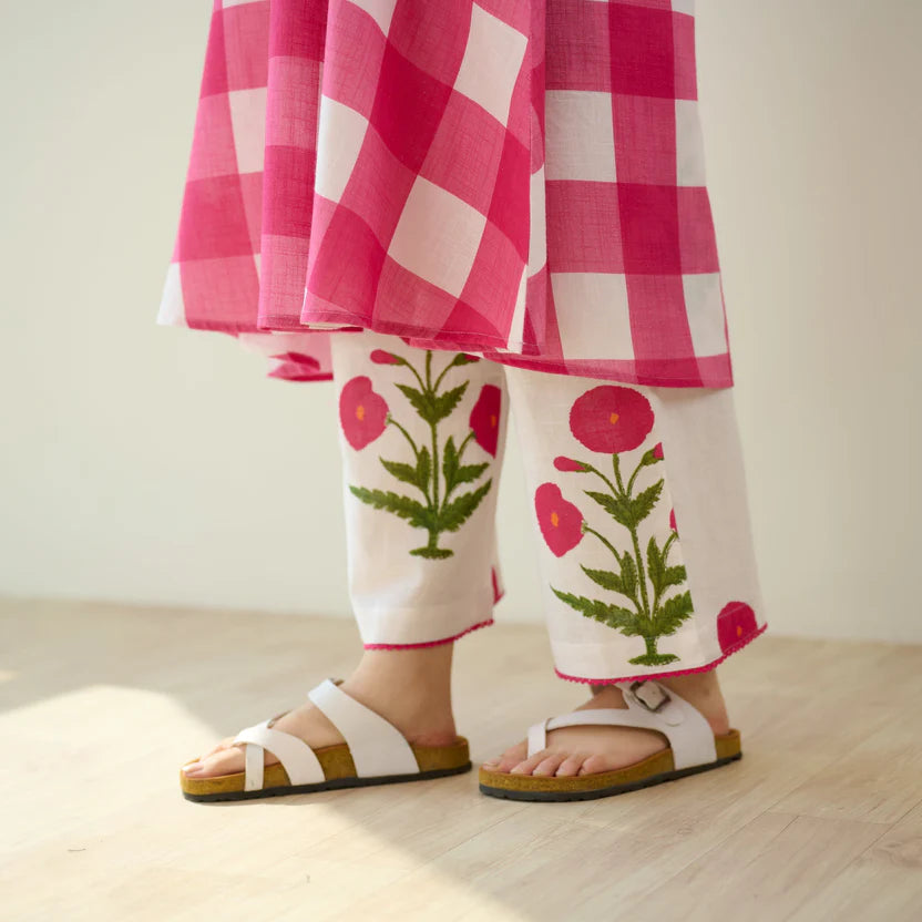 Aarohi Floral Pure Cotton Kurti Set