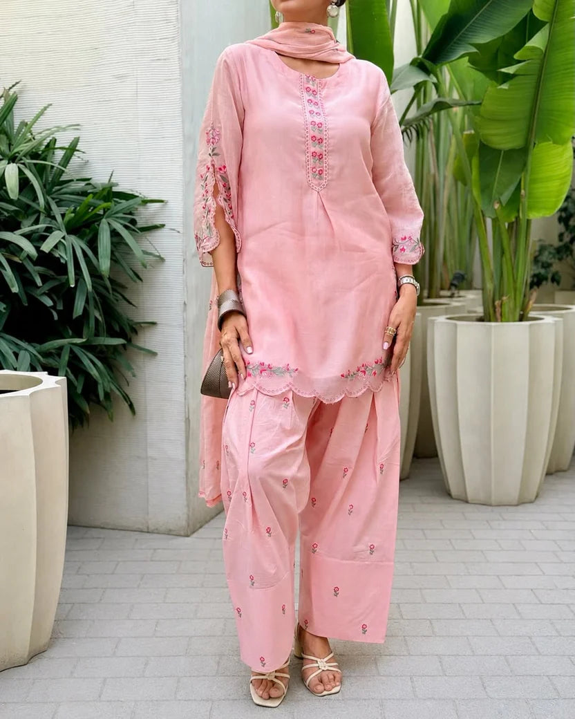 Vitza  Crafted Designer Farshi Plazo