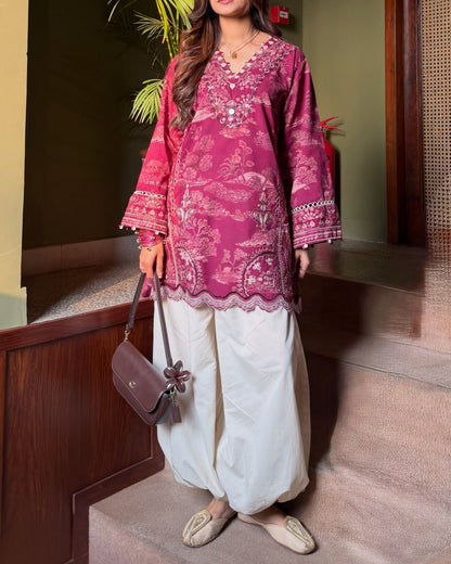 Calista Berry Printed Kurta Palazzo Set