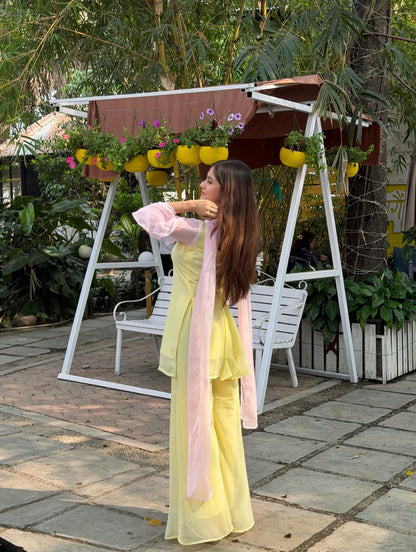 Aarohi Sunshine Kurti & Palazzo Set
