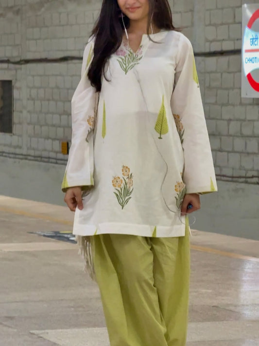 Kiara Pure Cotton Printed Kurta Set