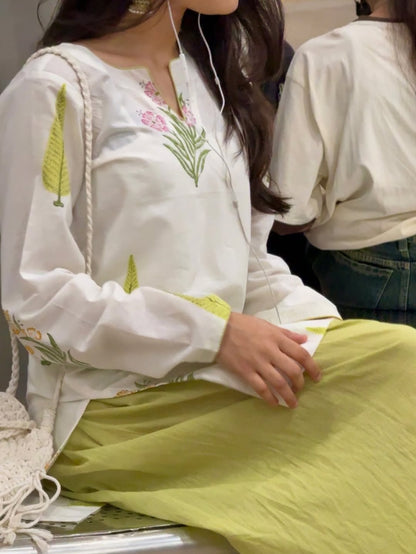Kiara Pure Cotton Printed Kurta Set