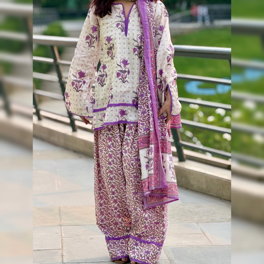 Meher Lavender Bloom Salwar Set