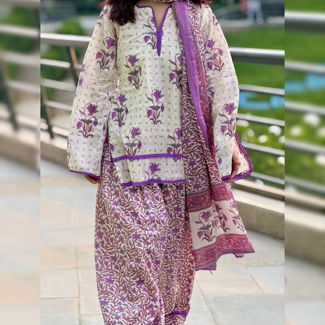 Meher Lavender Bloom Salwar Set