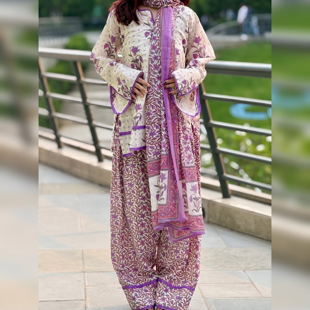 Meher Lavender Bloom Salwar Set