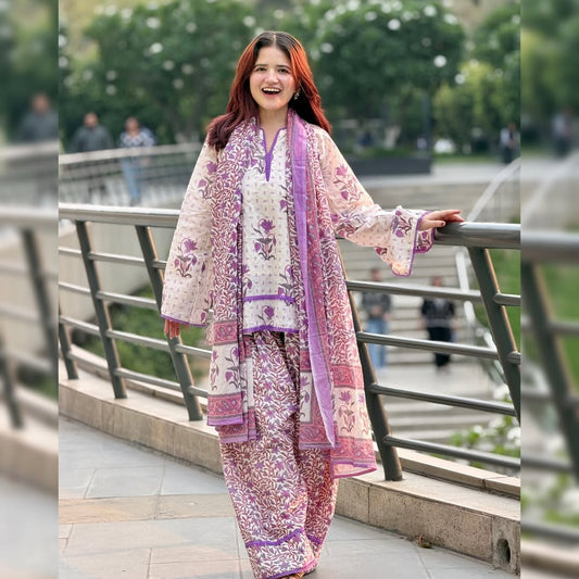 Meher Lavender Bloom Salwar Set