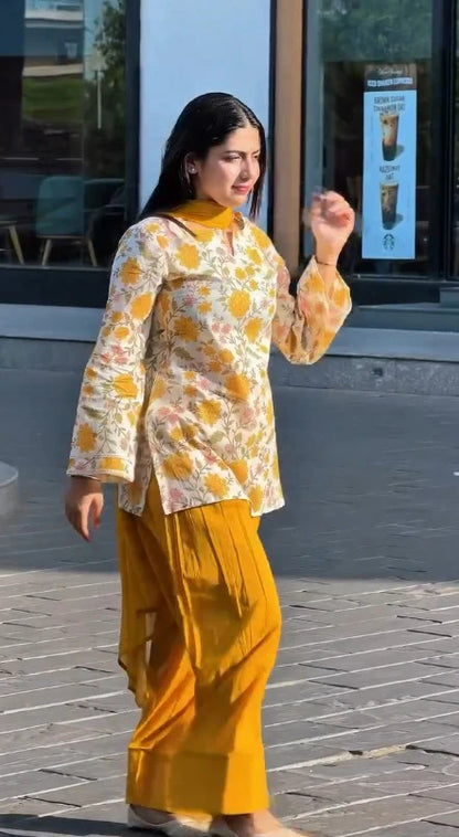 Sunflower Bloom Kurta Salwar Set