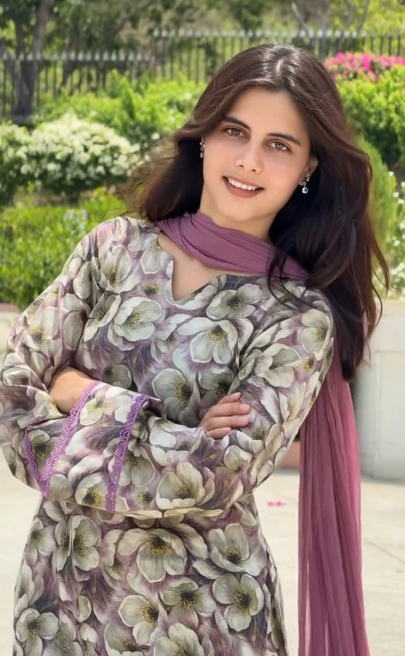 Zunaira Floral Printed Suit Set