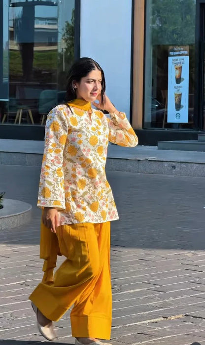 Sunflower Bloom Kurta Salwar Set